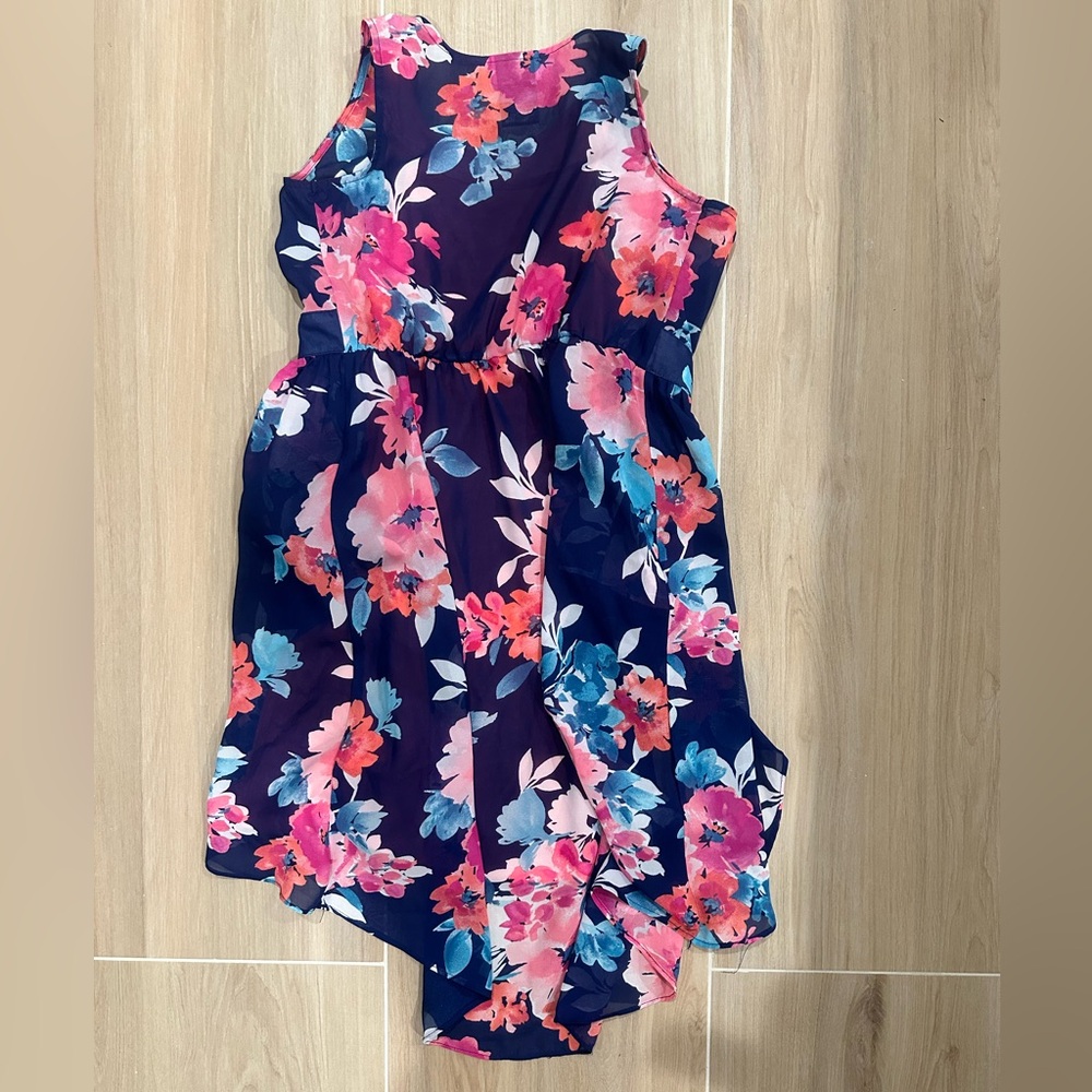 Paper Doll Floral Top/Dress Combination Piece